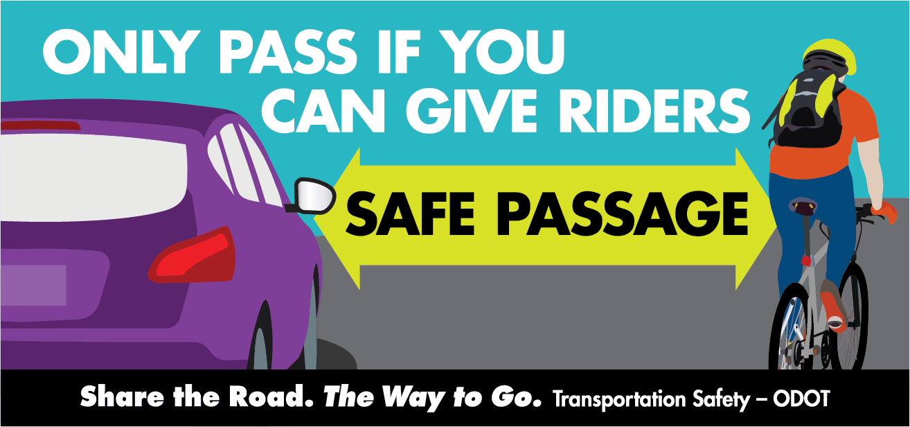 Only pass is you can give riders safe passage poster