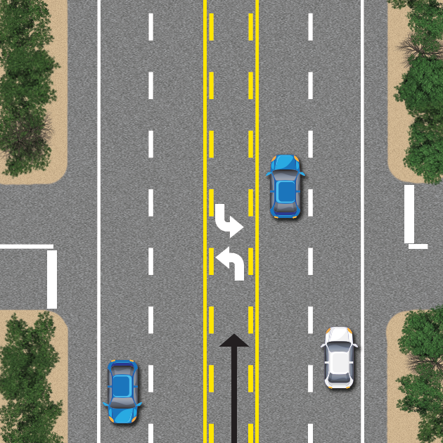 Two-way special left turn lane